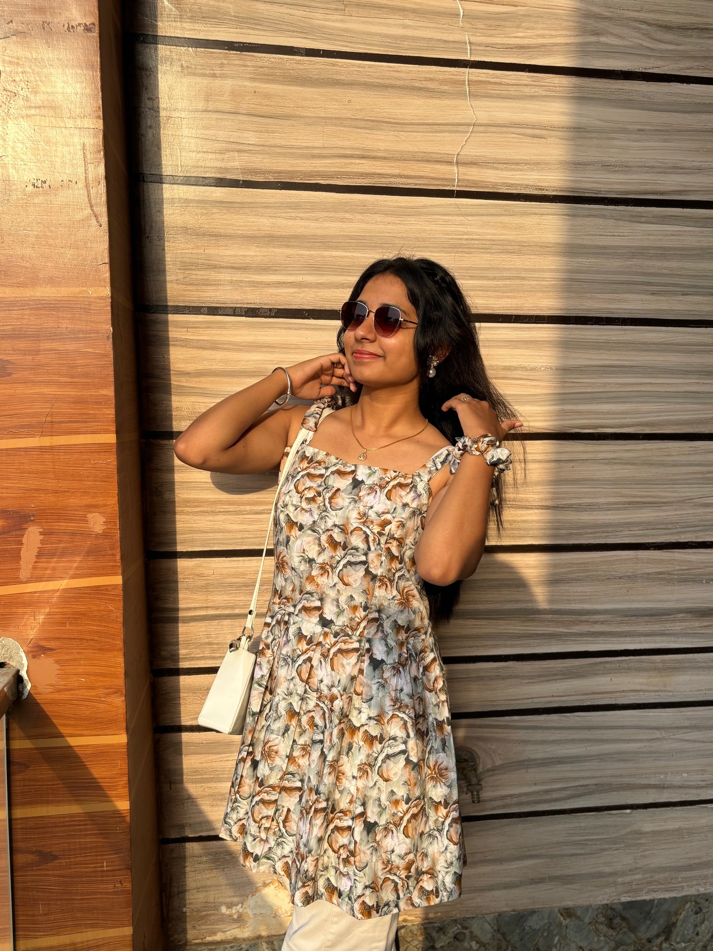 Floral Flare Cotton Kurti – Graceful Daywear Style Edit